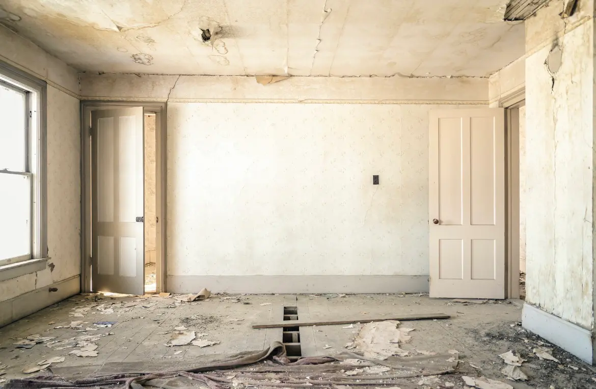 Waste disposal crew managing a cleanout project in The Hammocks